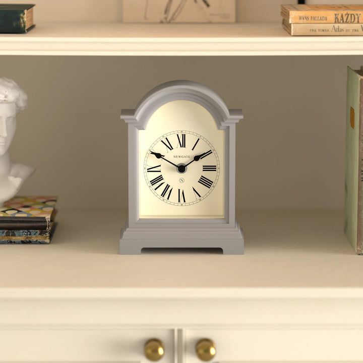 Newgate Fillmore Roman Numeral Mantel Clock Clockwork Grey 22cm NG-MANFILL338CGY 3