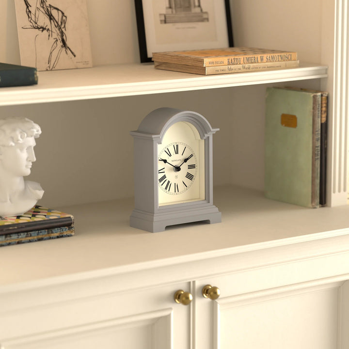 Newgate Fillmore Roman Numeral Mantel Clock Clockwork Grey 22cm NG-MANFILL338CGY 4