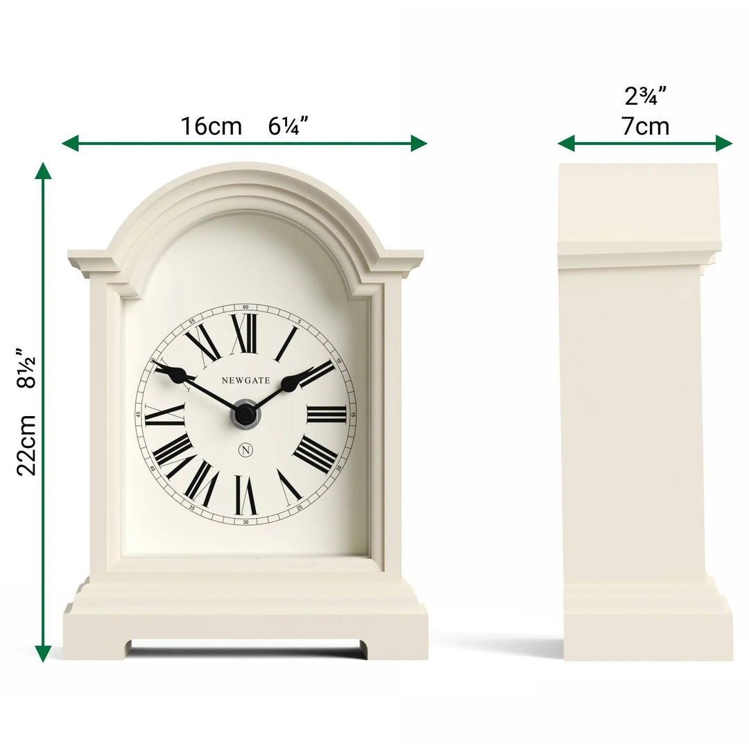 Newgate Fillmore Roman Numeral Mantel Clock Cream 22cm NG-MANFILL338VC 6