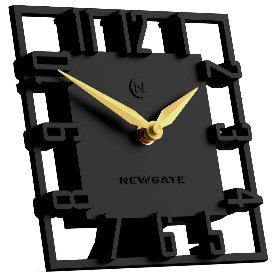 Newgate Highline Open Frame 3D Numerals Mantel Clock Black 17cm NG-MANHIGHL-K 2