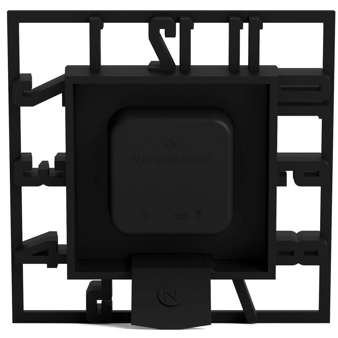 Newgate Highline Open Frame 3D Numerals Mantel Clock Black 17cm NG-MANHIGHL-K 7