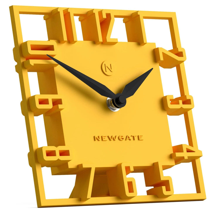Newgate Highline Open Frame 3D Numerals Mantel Clock Yellow 17cm NG-MANHIGHL-CY 2