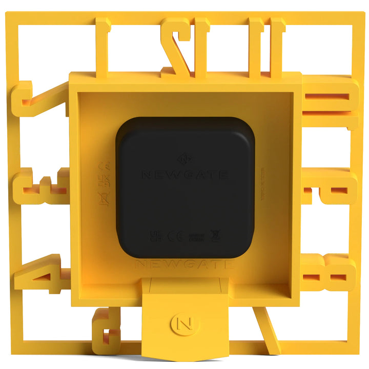 Newgate Highline Open Frame 3D Numerals Mantel Clock Yellow 17cm NG-MANHIGHL-CY 7