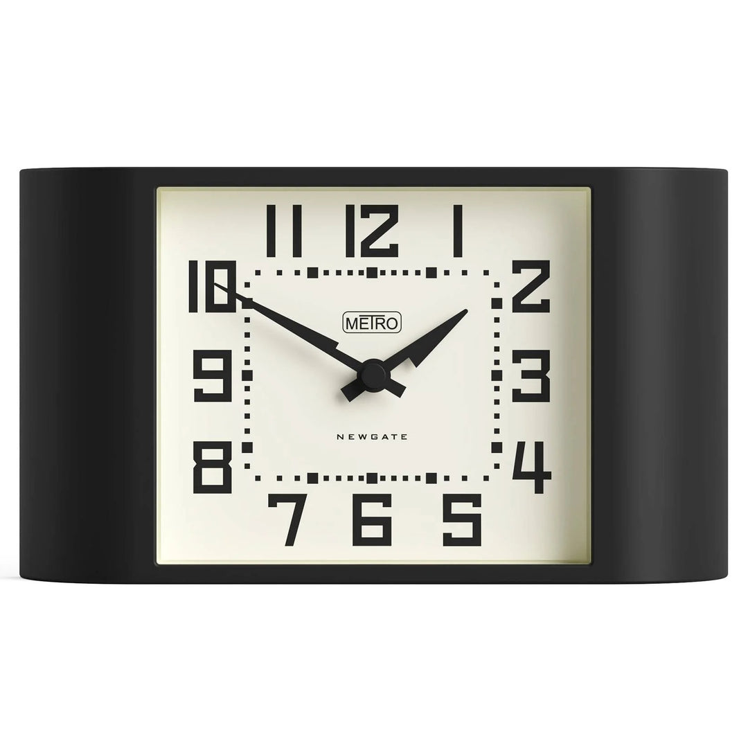 Newgate Mini Metro Retro Compact Bold Mantel Clock Black 22cm NG-MANMMET3K 1