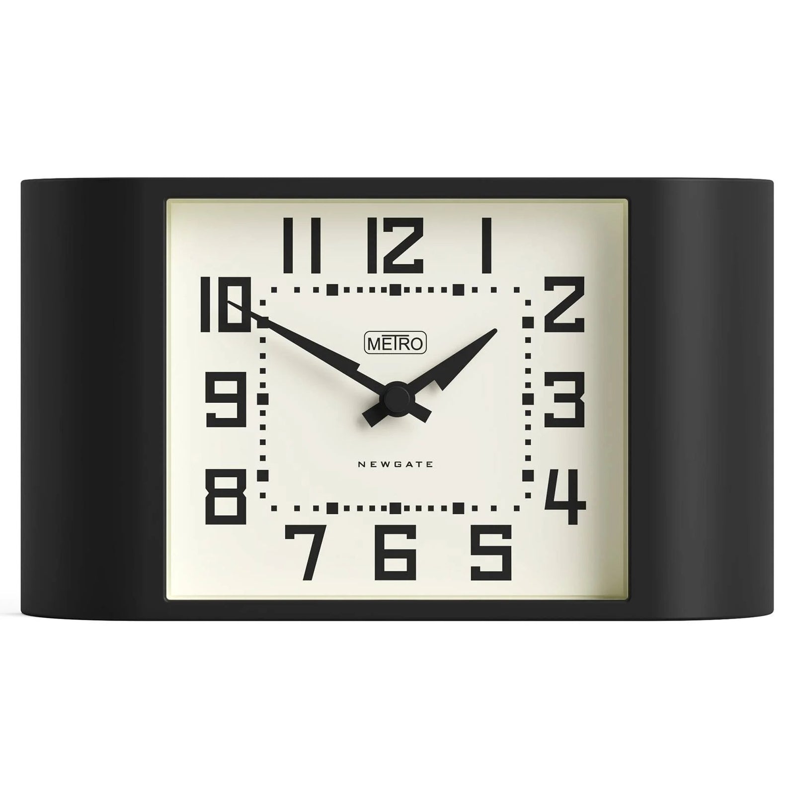 Newgate Mini Metro Retro Compact Bold Mantel Clock Black 22cm NG-MANMMET3K 1