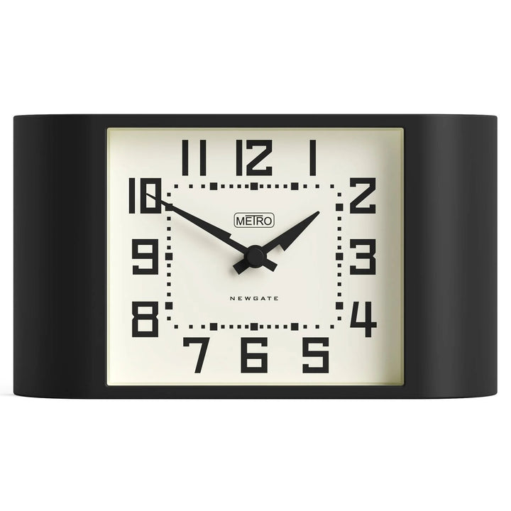 Newgate Mini Metro Retro Compact Bold Mantel Clock Black 22cm NG-MANMMET3K 1