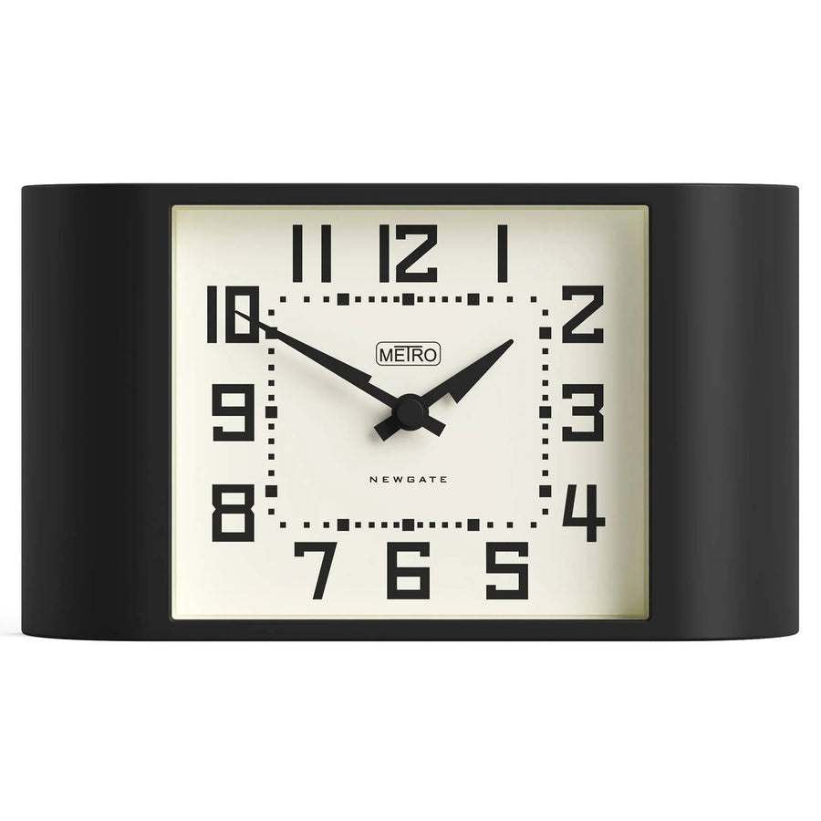 Newgate Mini Metro Retro Compact Bold Mantel Clock Black 22cm NG-MANMMET3K 1