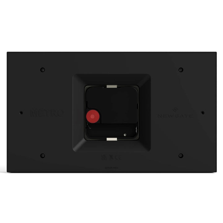 Newgate Mini Metro Retro Compact Bold Mantel Clock Black 22cm NG-MANMMET3K 7