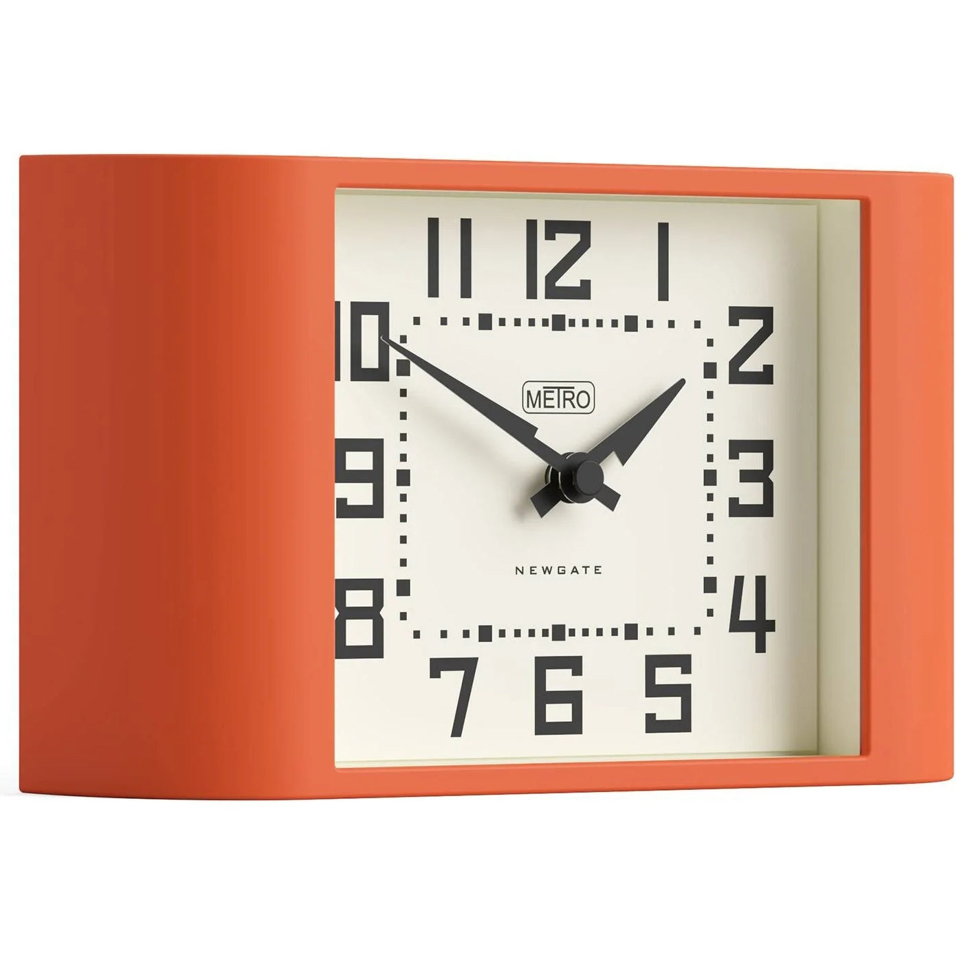 Newgate Mini Metro Retro Compact Bold Mantel Clock Orange 22cm NG-MANMMET3PO 2
