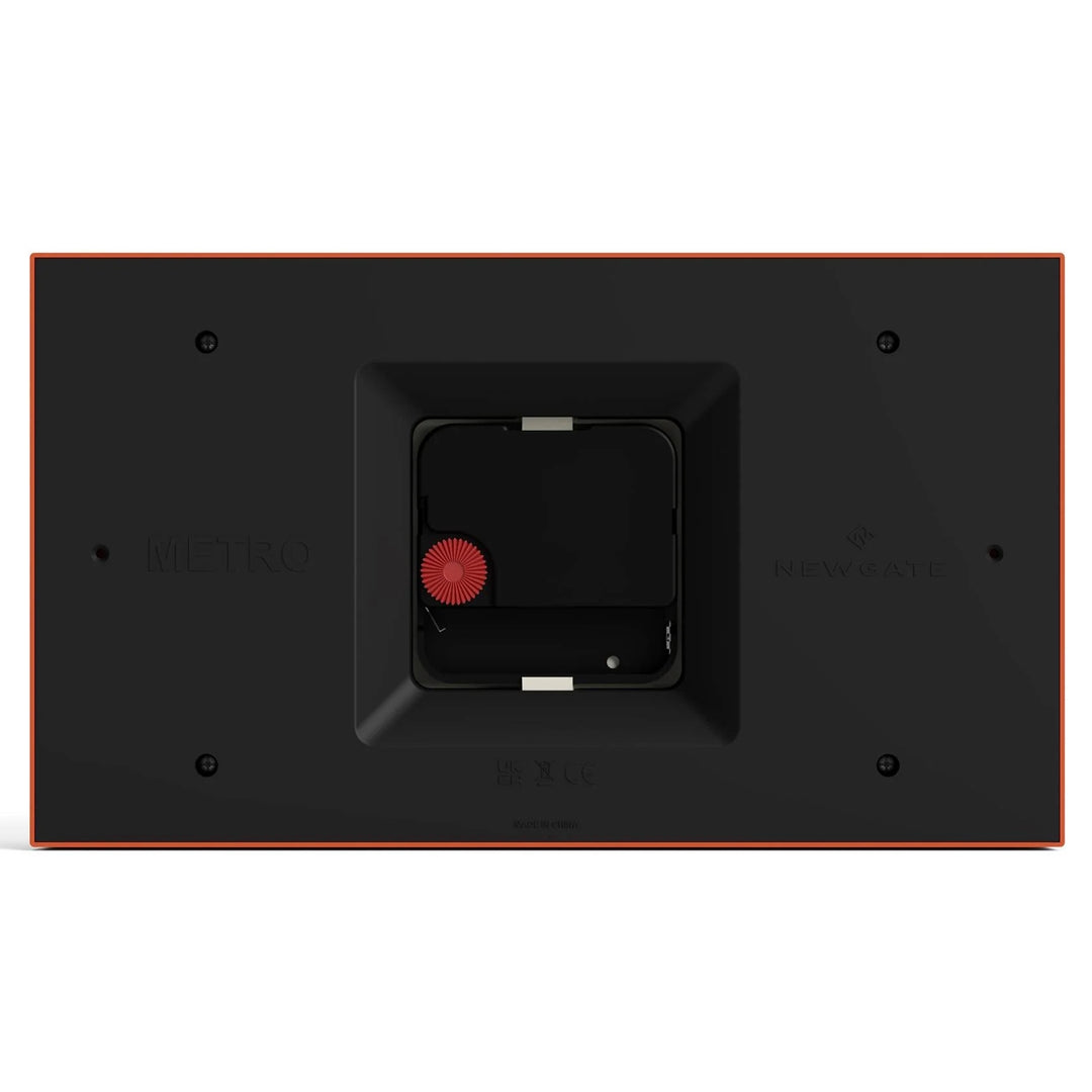Newgate Mini Metro Retro Compact Bold Mantel Clock Orange 22cm NG-MANMMET3PO 7
