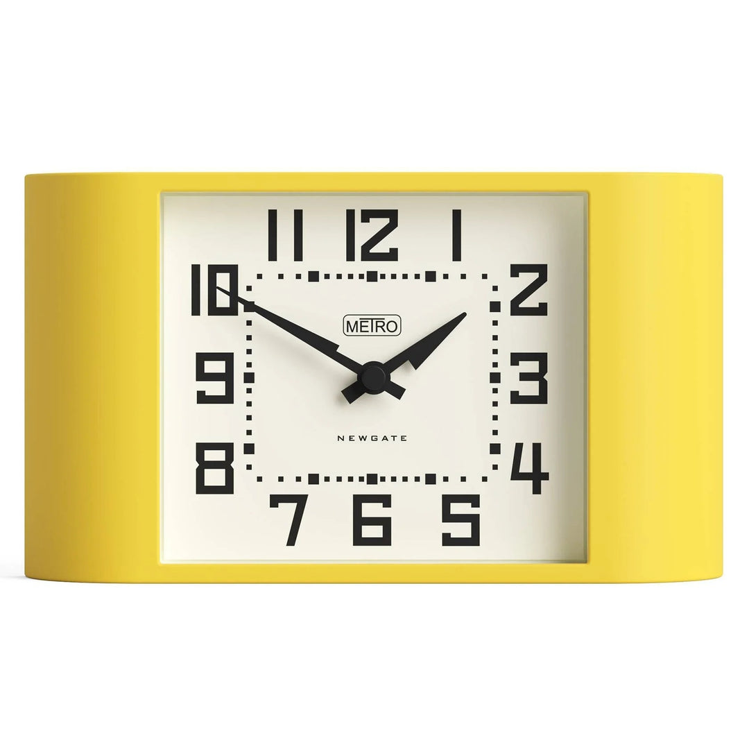 Newgate Mini Metro Retro Compact Bold Mantel Clock Yellow 22cm NG-MANMMET3CY 1