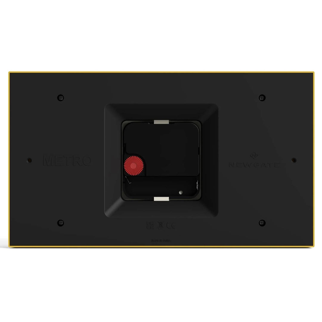 Newgate Mini Metro Retro Compact Bold Mantel Clock Yellow 22cm NG-MANMMET3CY 7