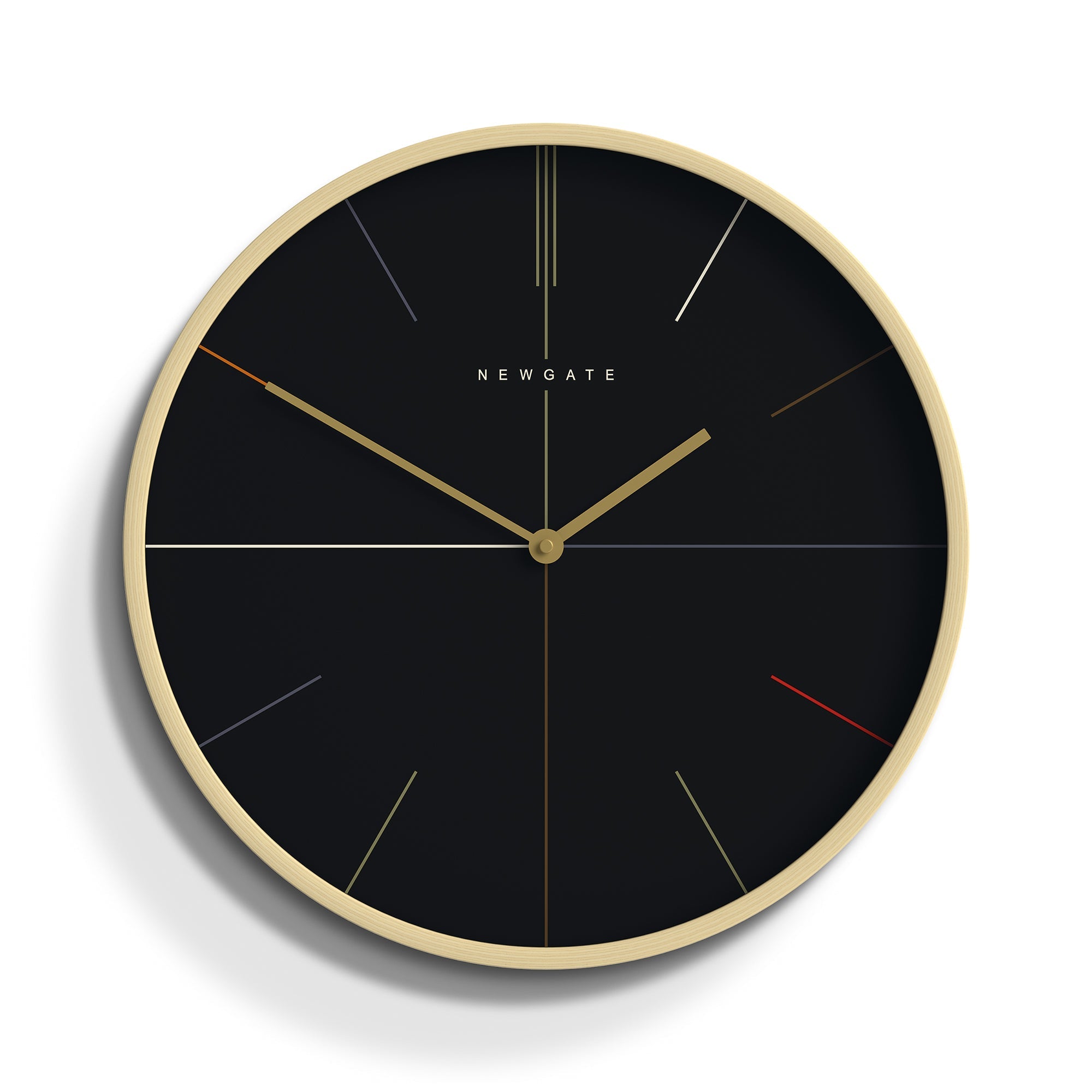 Newgate Mr Clarke Hockey Pale Wood Wall Clock Reverse Dial – Oh Clocks