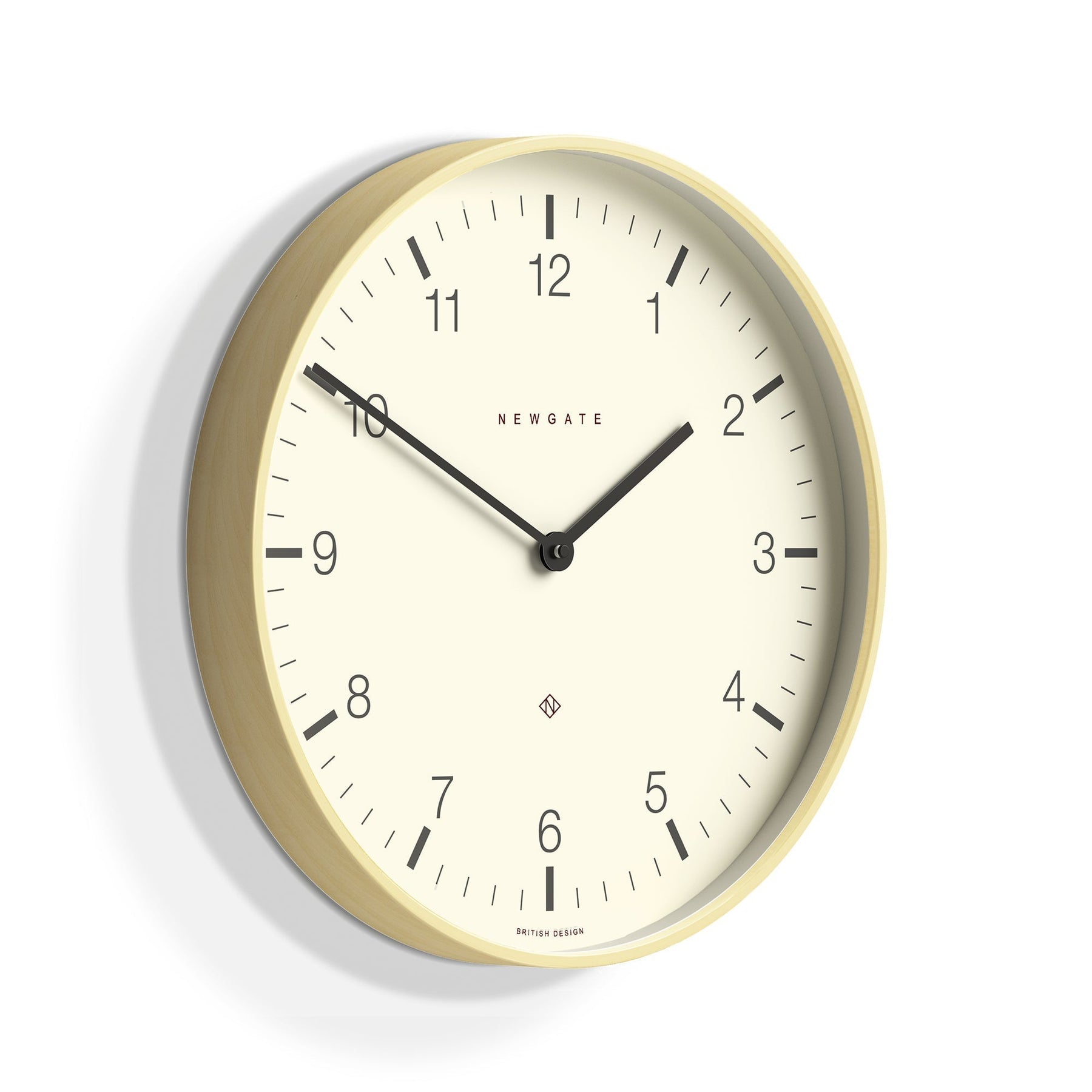 Buy Newgate Mr Clarke Pale Wood Wall Clock Arabic Dial – Oh Clocks