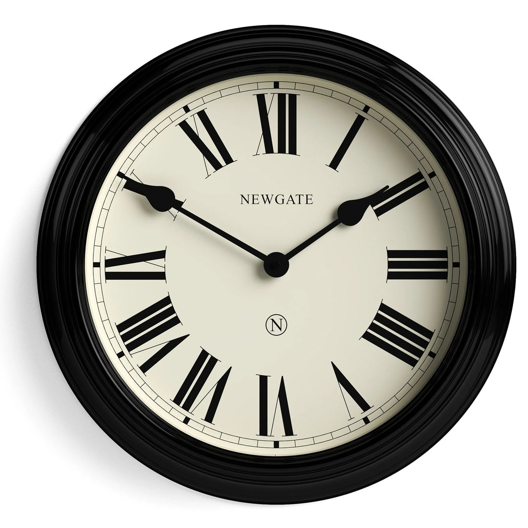 Newgate Notting Hill Metal Roman Numeral Wall Clock Black 45cm NG-NOTT321K 1