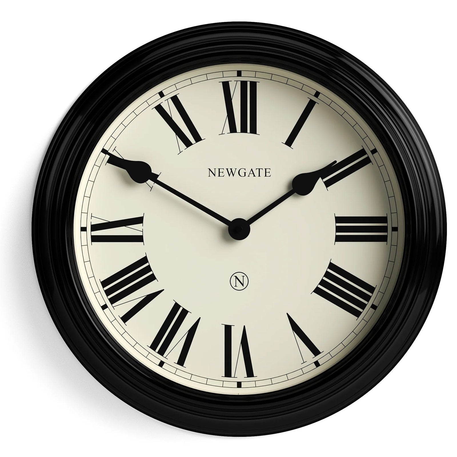 Newgate Notting Hill Metal Roman Numeral Wall Clock Black 45cm NG-NOTT321K 1