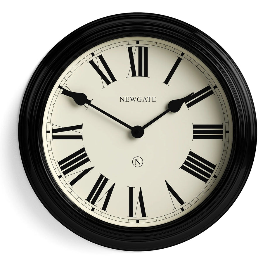 Newgate Notting Hill Metal Roman Numeral Wall Clock Black 45cm NG-NOTT321K 1