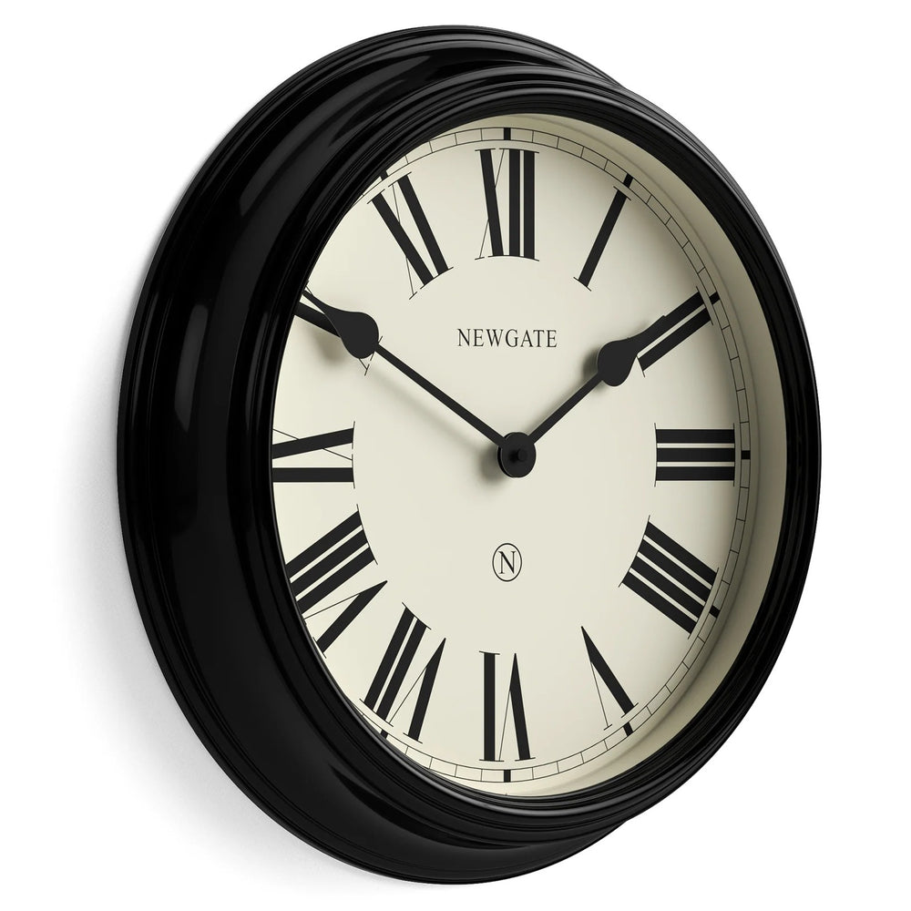 Newgate Notting Hill Metal Roman Numeral Wall Clock Black 45cm NG-NOTT321K 2