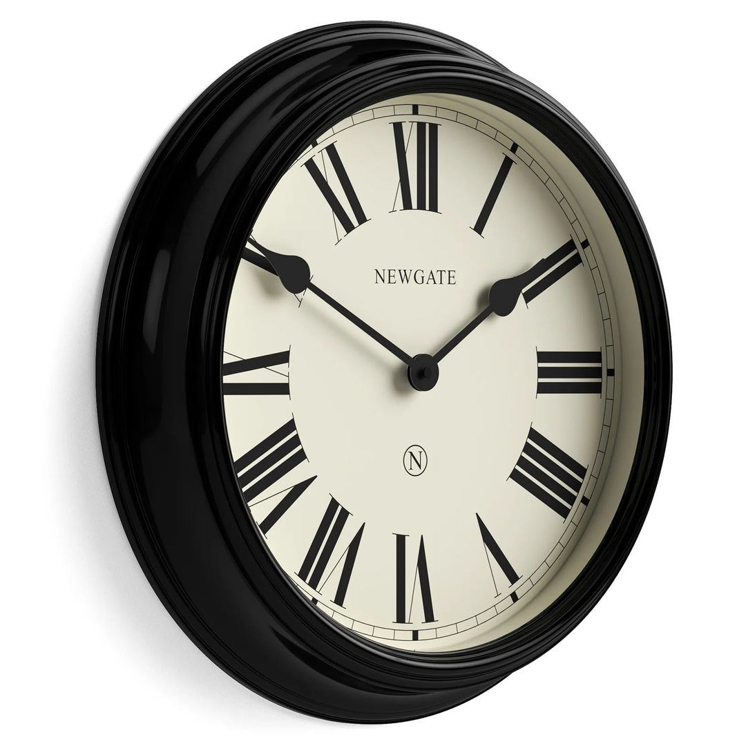 Newgate Notting Hill Metal Roman Numeral Wall Clock Black 45cm NG-NOTT321K 2