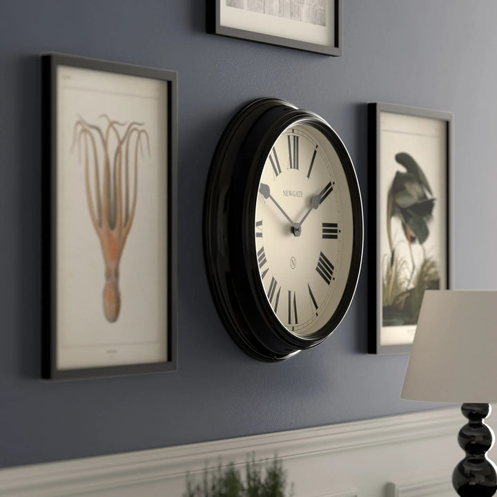 Newgate Notting Hill Metal Roman Numeral Wall Clock Black 45cm NG-NOTT321K 4