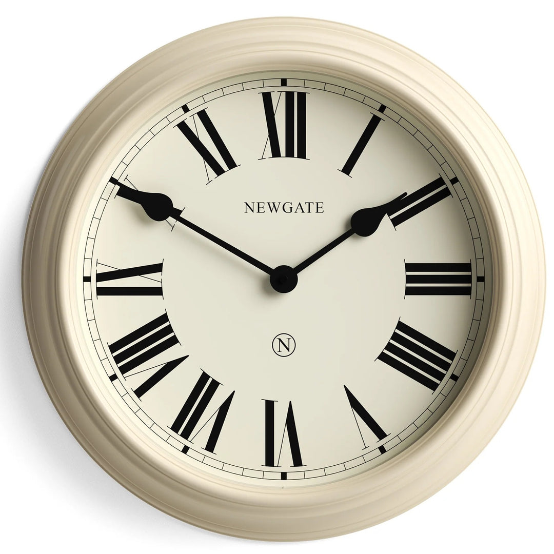 Newgate Notting Hill Metal Roman Numeral Wall Clock Cream 45cm NG-NOTT321VC 1