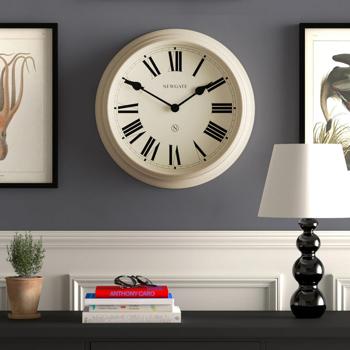 Newgate Notting Hill Metal Roman Numeral Wall Clock Cream 45cm NG-NOTT321VC 3