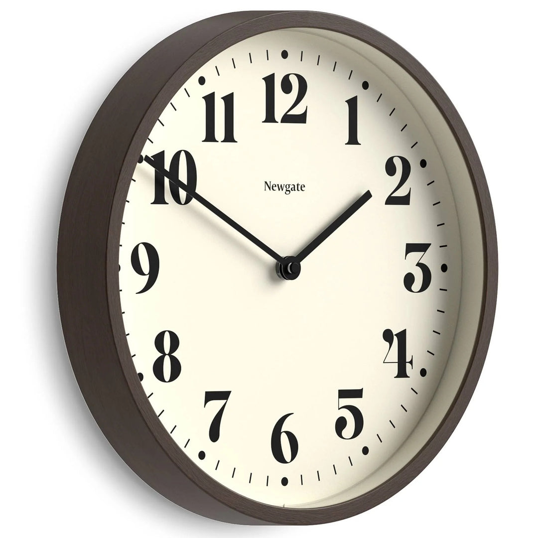 Newgate Number Four Theatre Bold Wall Clock Dark Faux Wood 30cm NG-NUMFOU240DFW 2
