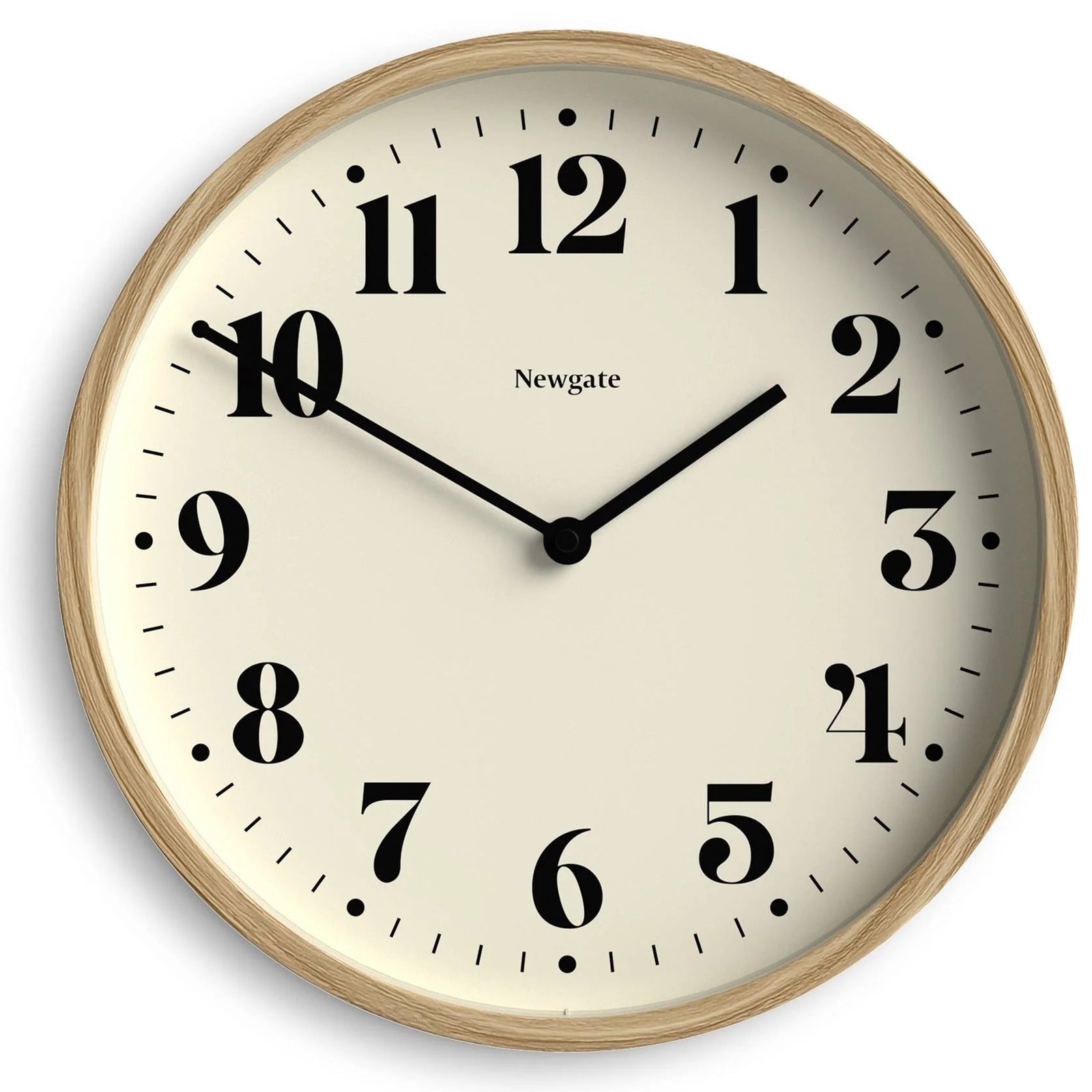 Newgate Number Four Theatre Bold Wall Clock Medium Faux Wood 30cm NG-NUMFOU240MFW 1