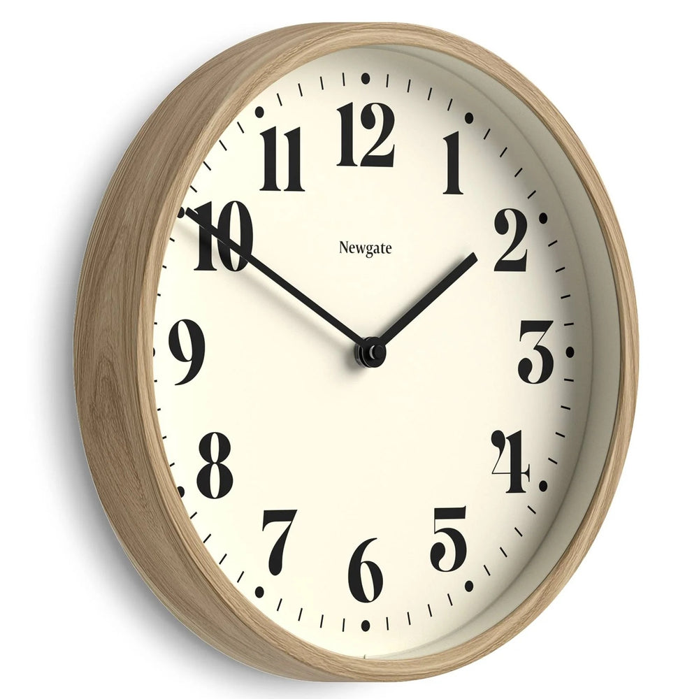 Newgate Number Four Theatre Bold Wall Clock Medium Faux Wood 30cm NG-NUMFOU240MFW 2