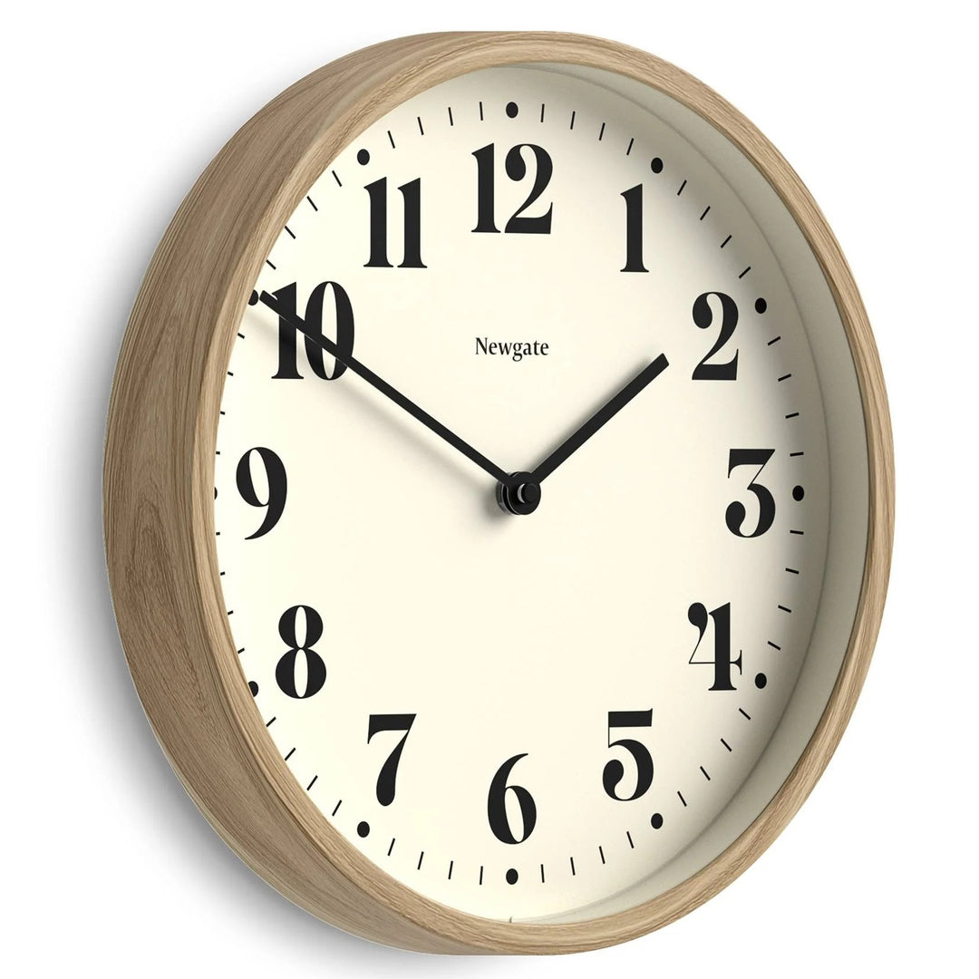 Newgate Number Four Theatre Bold Wall Clock Medium Faux Wood 30cm NG-NUMFOU240MFW 2