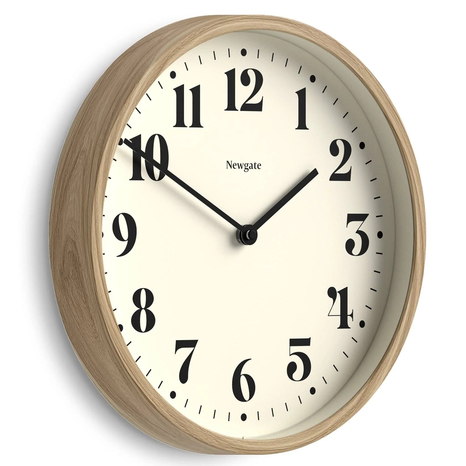 Newgate Number Four Theatre Bold Wall Clock Medium Faux Wood 30cm NG-NUMFOU240MFW 2