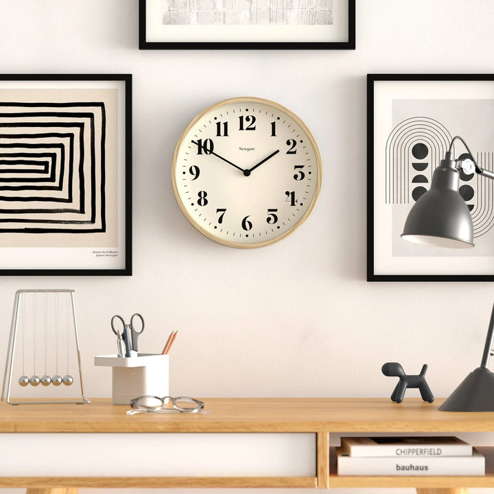Newgate Number Four Theatre Bold Wall Clock Medium Faux Wood 30cm NG-NUMFOU240MFW 3
