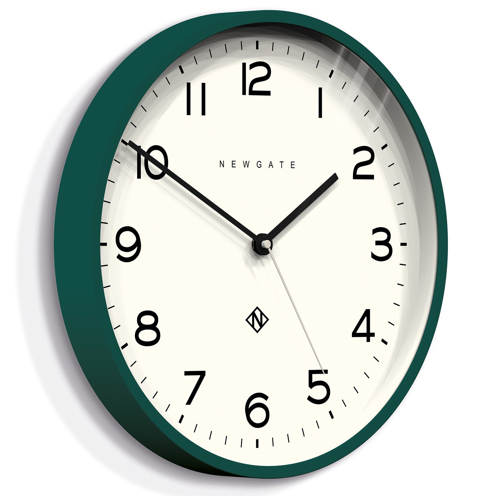 Buy Newgate Number Three Echo Wall Clock Silicone Eden Green 37cm