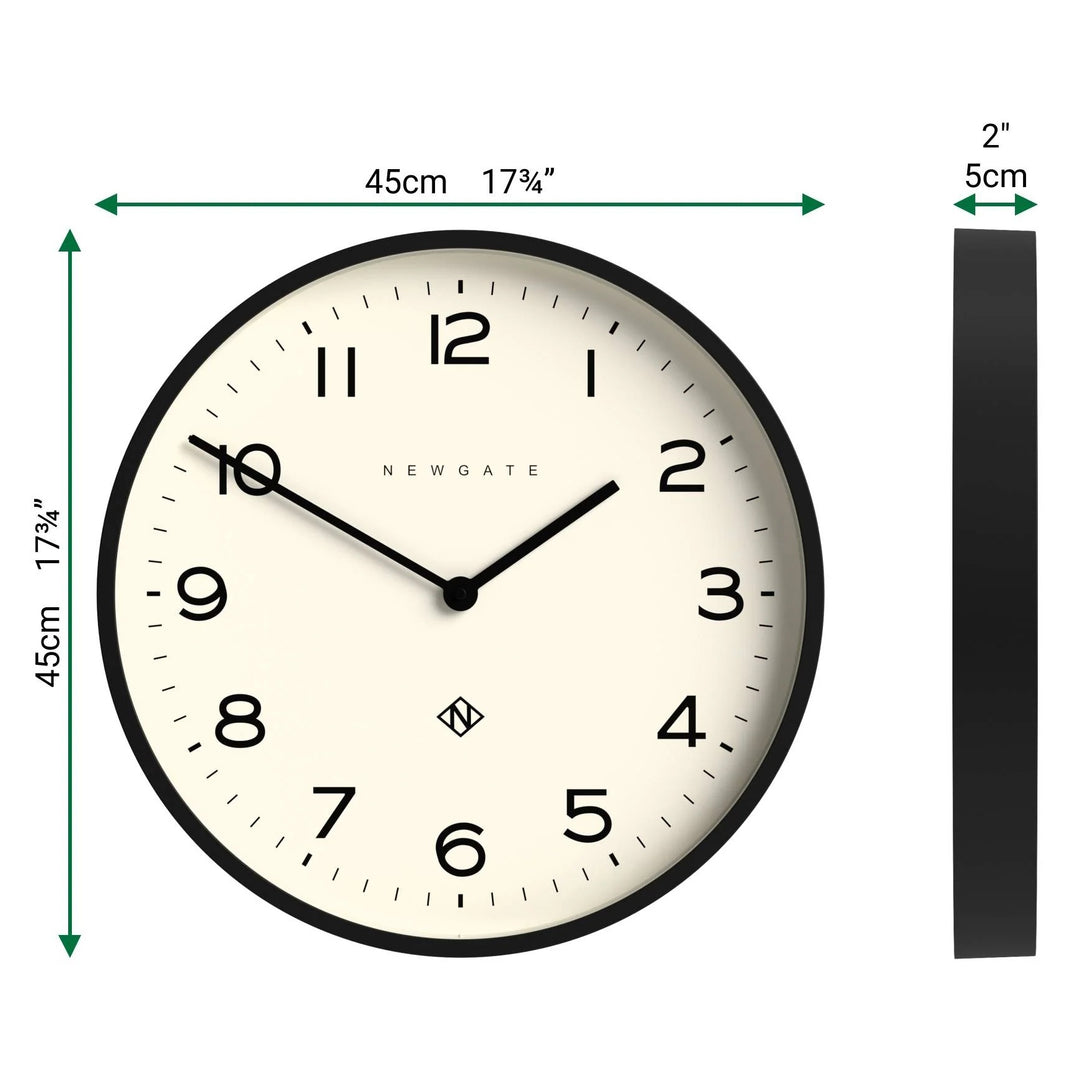 Newgate Number Two Echo Theatre Dial Wall Clock Black 45cm NG-NUMTWO149K 6