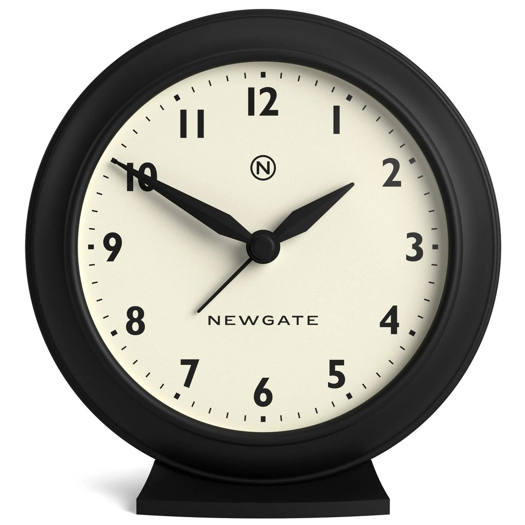 Newgate Pacific Domed Glass Retro Alarm Clock Black 13cm NG-ALMPAC13K 1