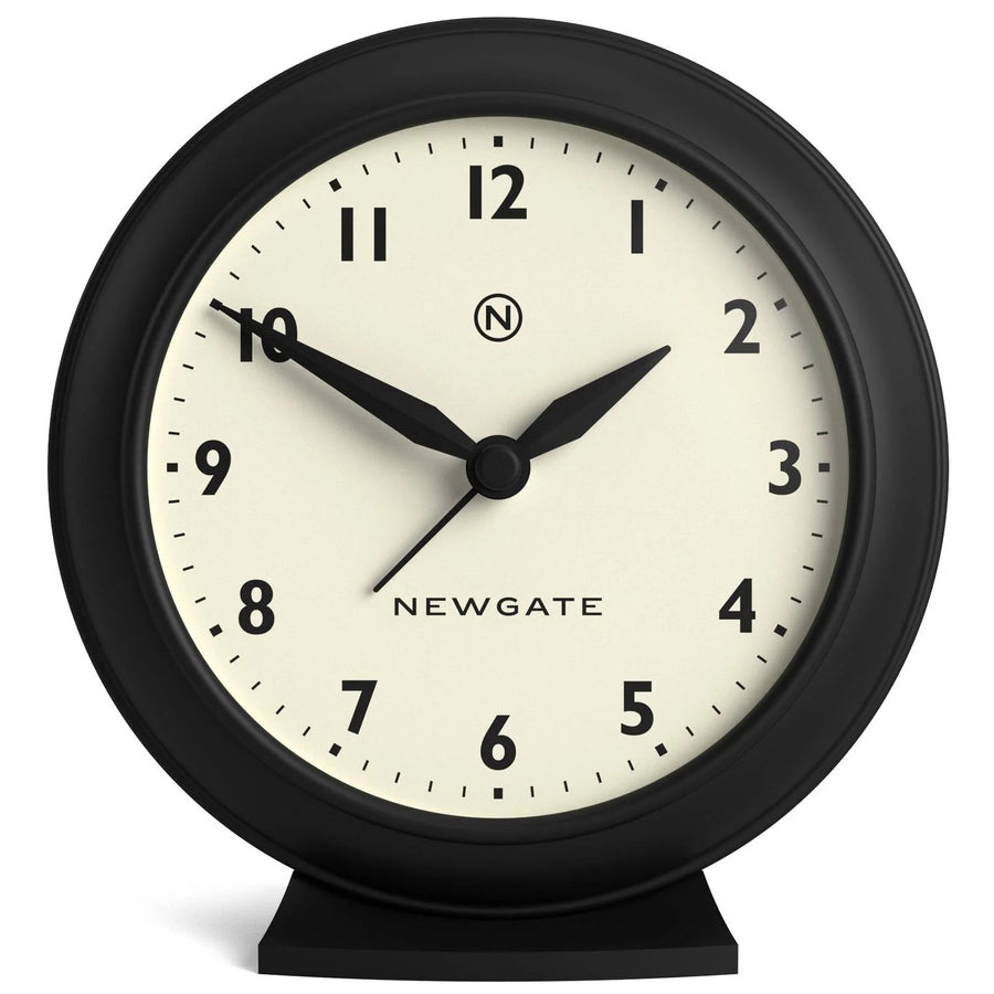 Newgate Pacific Domed Glass Retro Alarm Clock Black 13cm NG-ALMPAC13K 1