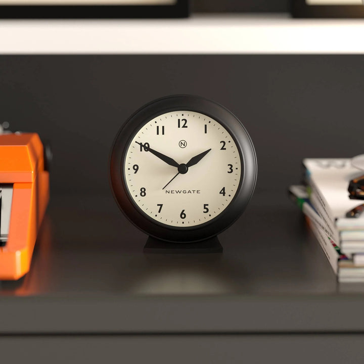 Newgate Pacific Domed Glass Retro Alarm Clock Black 13cm NG-ALMPAC13K 3