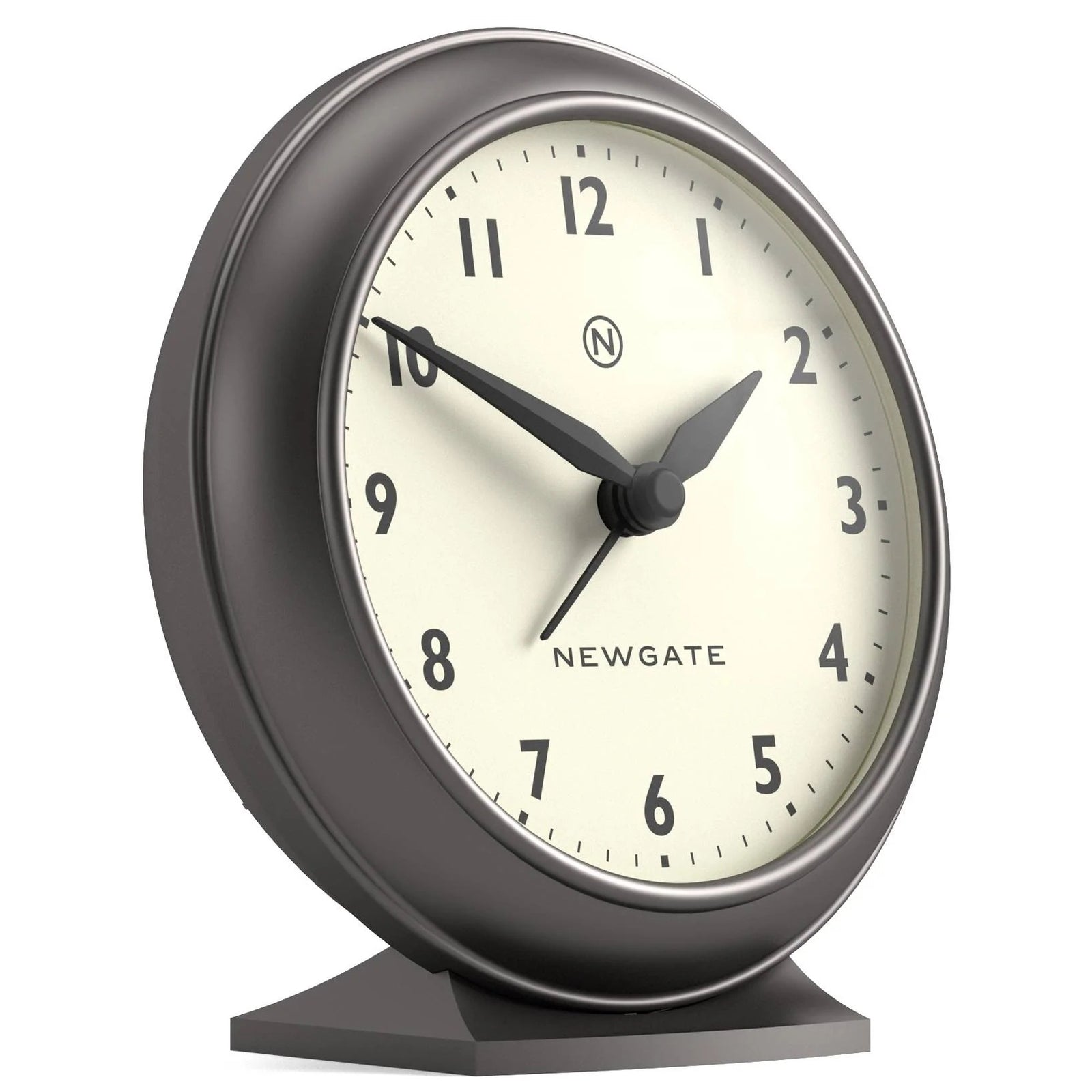Newgate Pacific Domed Glass Retro Alarm Clock Graphite 13cm NG-ALMPAC13MGR 2