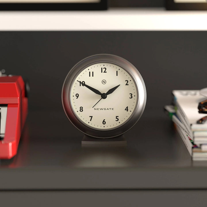 Newgate Pacific Domed Glass Retro Alarm Clock Graphite 13cm NG-ALMPAC13MGR 3
