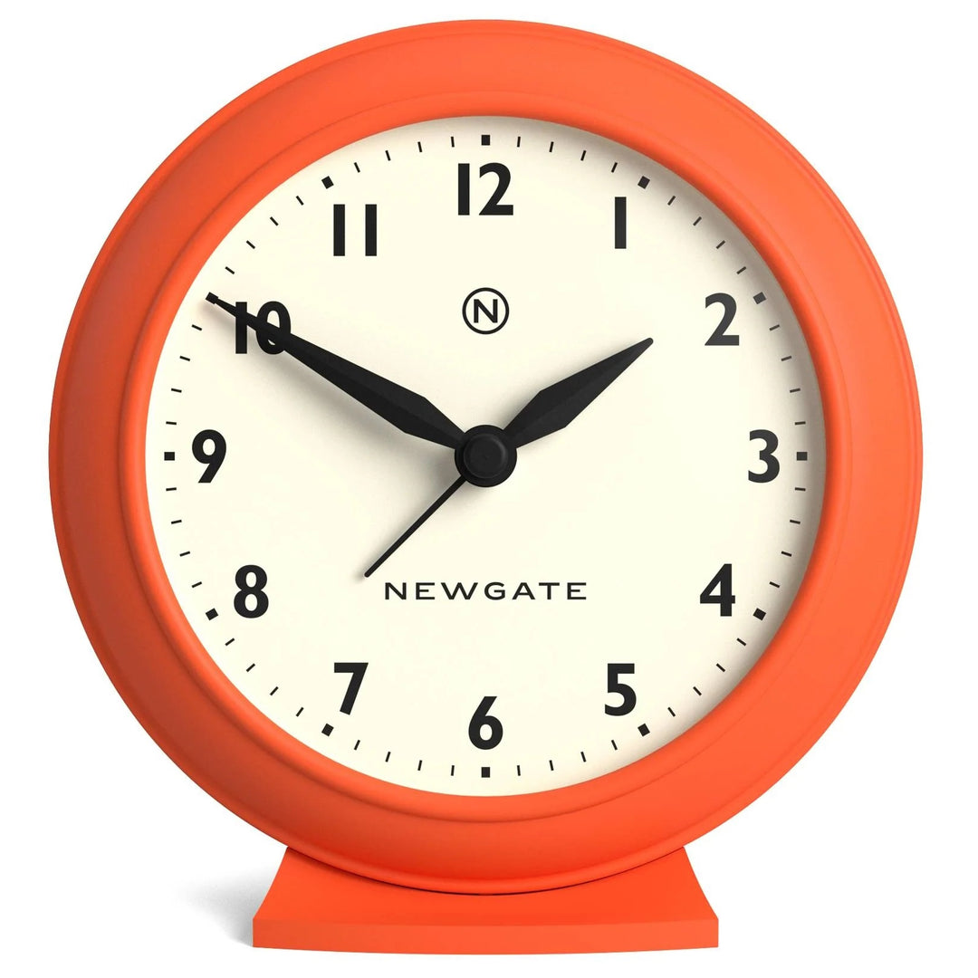 Newgate Pacific Domed Glass Retro Alarm Clock Orange 13cm NG-ALMPAC13PO 1