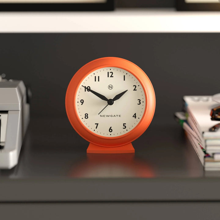 Newgate Pacific Domed Glass Retro Alarm Clock Orange 13cm NG-ALMPAC13PO 3