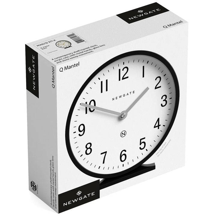 Newgate Q Minimalist Round Mantel Clock Asparagus Green 21cm NG-MANQ371ASG 8
