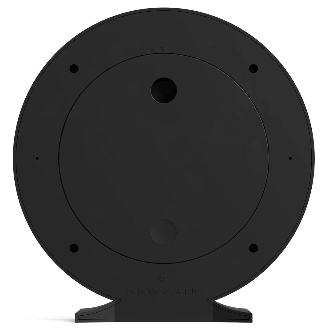 Newgate Q Minimalist Round Metallic Mantel Clock Black 21cm NG-MANQ371K 7
