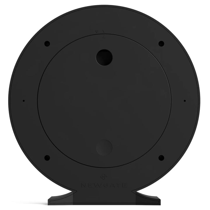 Newgate Q Minimalist Round Metallic Mantel Clock Black 21cm NG-MANQ371K 7