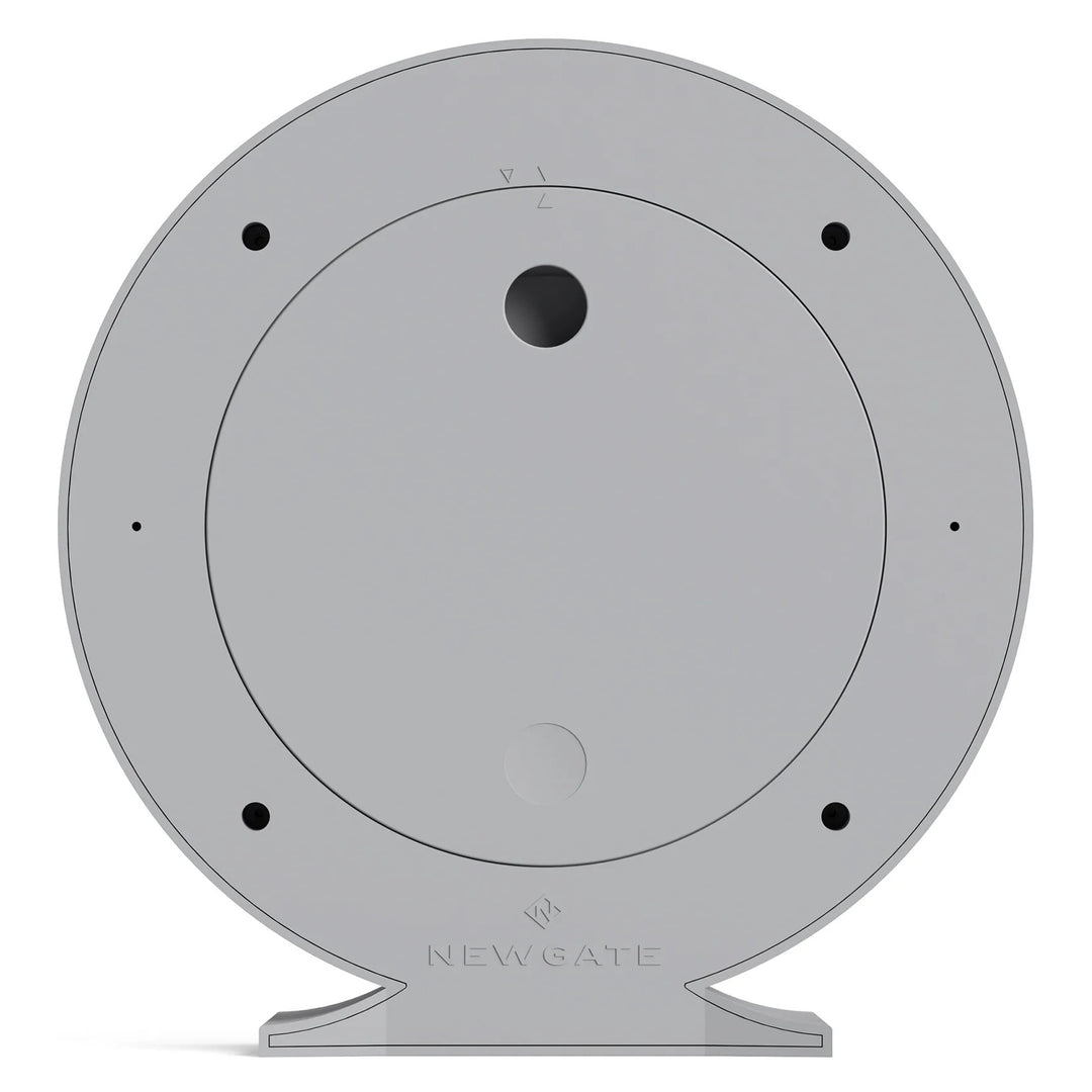 Newgate Q Minimalist Round Metallic Mantel Clock Clockwork Grey 21cm NG-MANQ371CGY 7