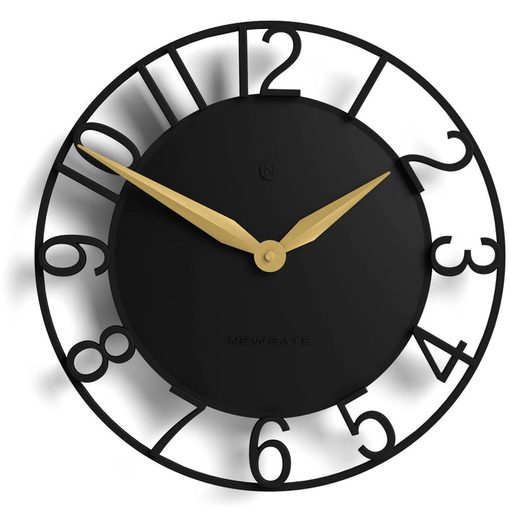 Newgate Time Traveller Open Skeleton Wall Clock Black 35cm NG-TIMET-K 1