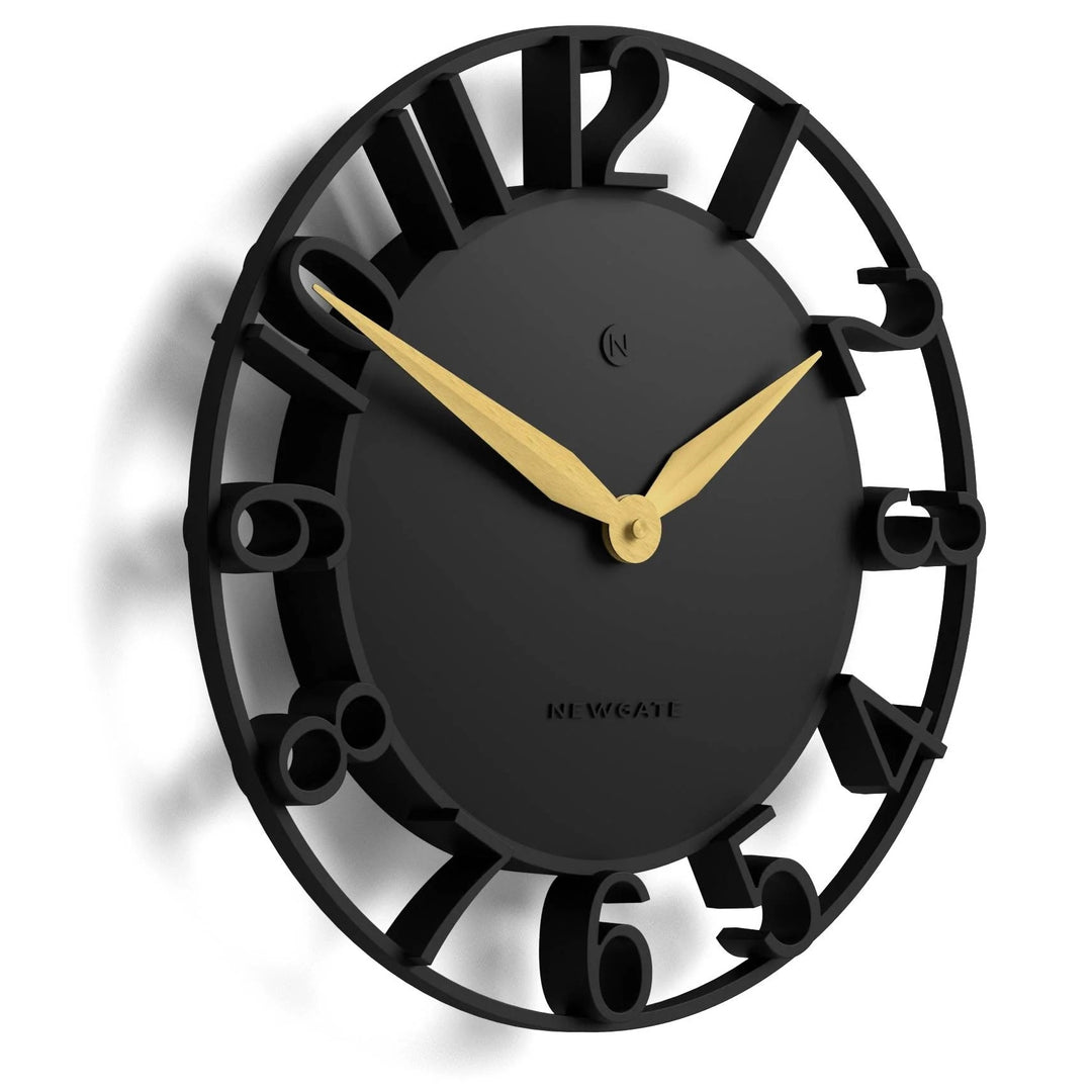 Newgate Time Traveller Open Skeleton Wall Clock Black 35cm NG-TIMET-K 2