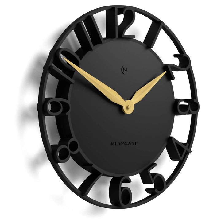 Newgate Time Traveller Open Skeleton Wall Clock Black 35cm NG-TIMET-K 2
