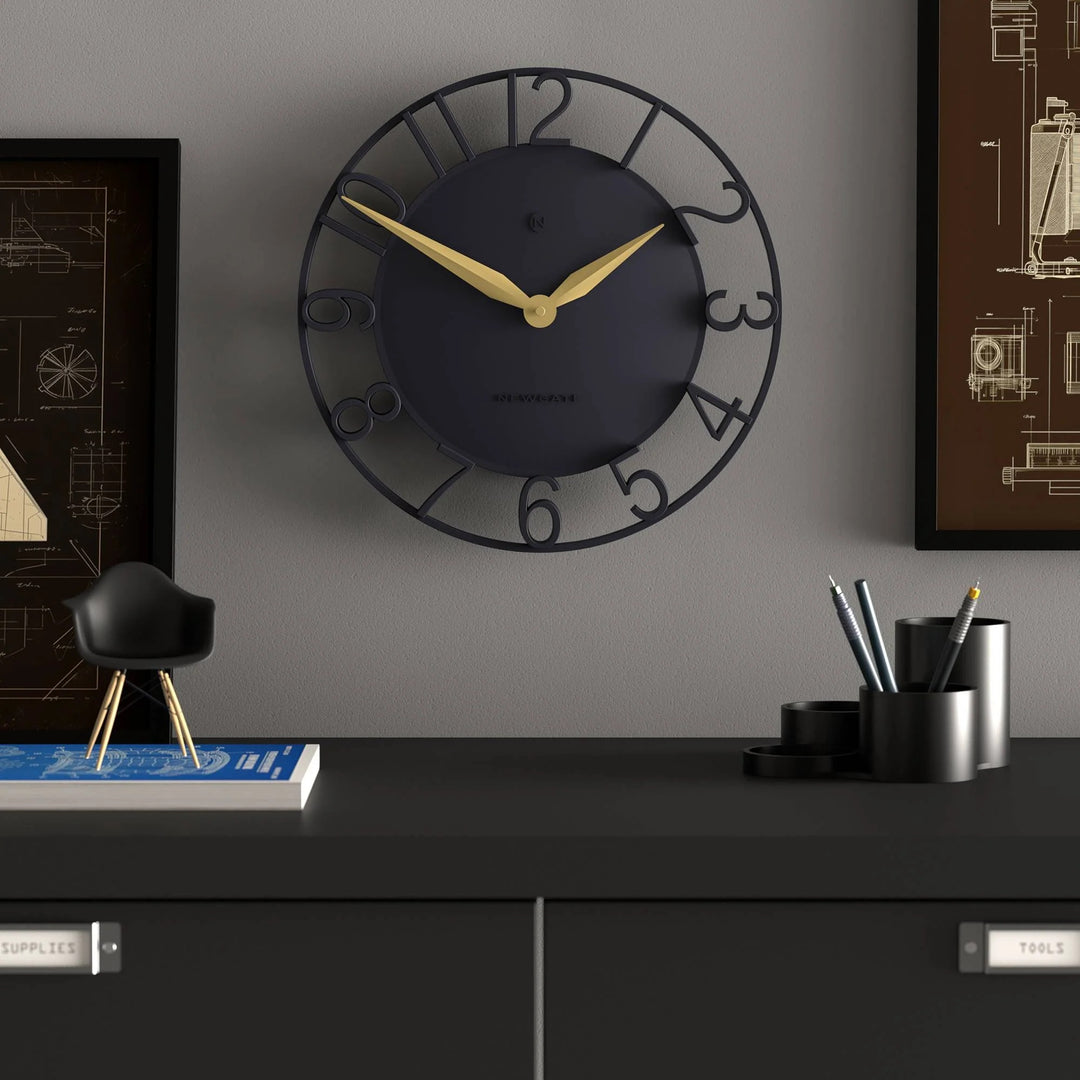 Newgate Time Traveller Open Skeleton Wall Clock Petrol Blue 35cm NG-TIMET-PEBL 3
