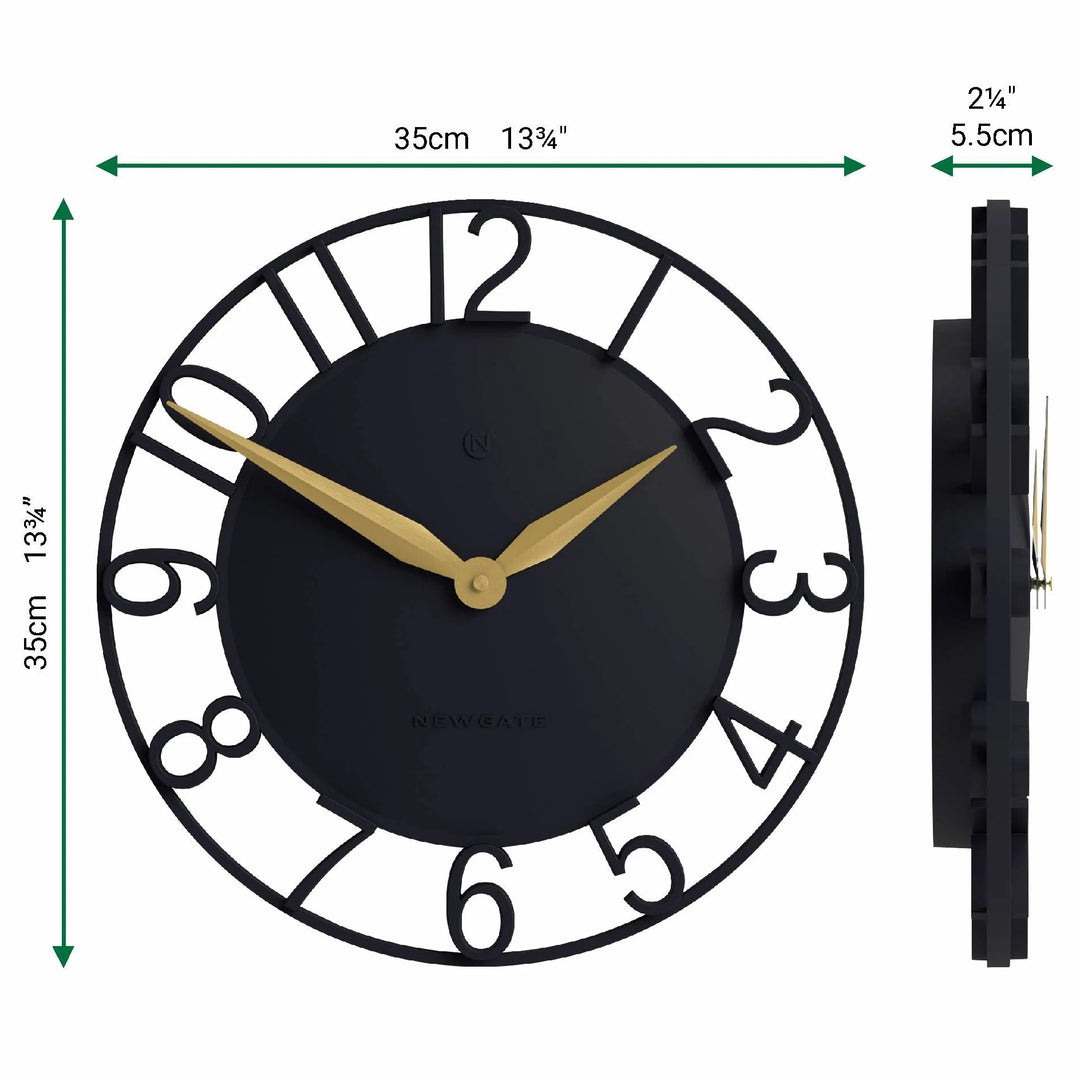 Newgate Time Traveller Open Skeleton Wall Clock Petrol Blue 35cm NG-TIMET-PEBL 6
